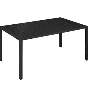 Gartentisch tectake 800716 mit stabilem aluminiumrahmen
