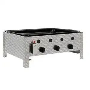 Gasgrill 3 brenner bbq toro edelstahl gastrobraeter 3 flammig