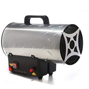Ventilador aquecedor a gás Gas-Shop-24 em aço inox, com regulagem