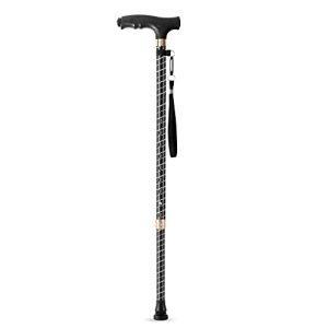 Walking stick OOCOME height-adjustable, extendable, with light