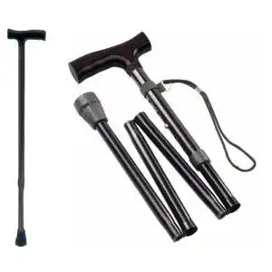 Gehstock tiga med krueckstock spazierstock aluminium faltbar