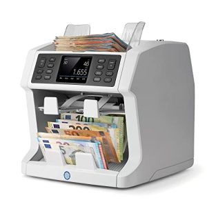 Máquina de contar dinheiro Safescan 2985-SX, contagem e classificação de valores