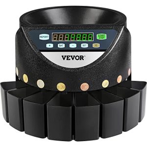 Pénzszámláló gép VEVOR érmék 220 V, aprópénz válogató