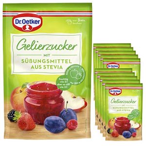 Gelierzucker Dr. Oetker mit Süßungsmittel aus Stevia, 10er Pack