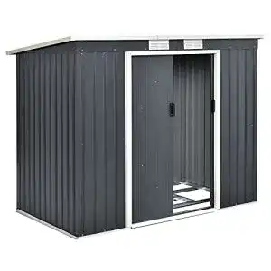 Geraeteschuppen juskys metall geraetehaus m 4mc2b3 mit pultdach