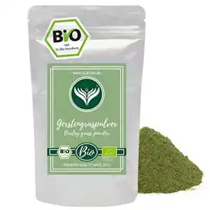 Gerstengras azafran bio pulver pulver aus natuerlichen anbau de