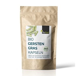 Hierba de cebada BioFeel – cápsulas orgánicas, 180 piezas, 450 mg, NUEVA ZELANDA