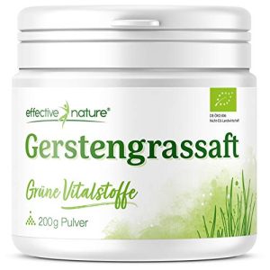 Gerstengras effective nature – saft Pulver Bio – Rohkost