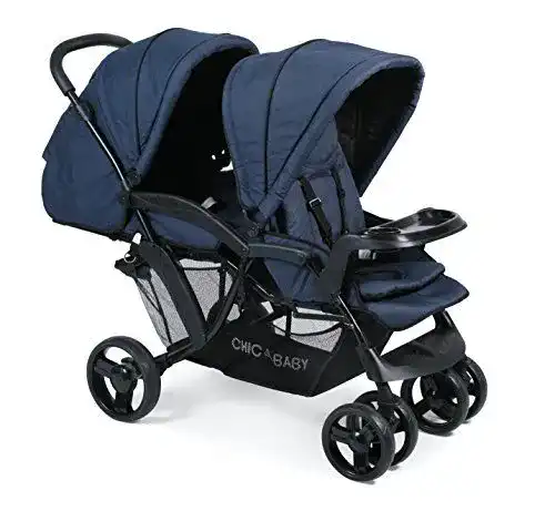 Geschwisterwagen Chic 4 Baby 273 52 Doppio in Blau