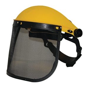 Silverline face shield, with fold-up mesh visor