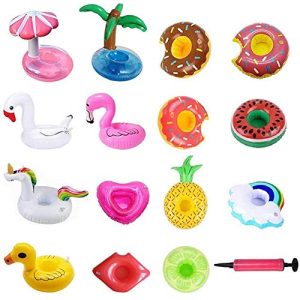 Drink holder pool Amaza 15 pieces inflatable drink holders
