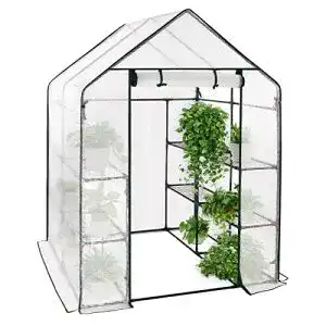 Gewaechshaus woltu folien 143x143x195 cm 130 g mc2b2 pe