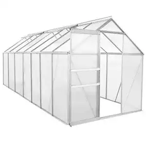 Gewaechshaus zelsius aluminium fuer den garten 430 x 190 cm