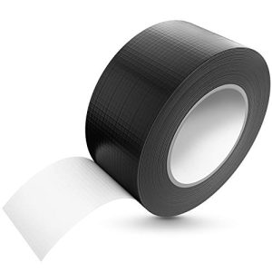 Cinta de tela ERBI cinta adhesiva 50m x 48mm negra impermeable