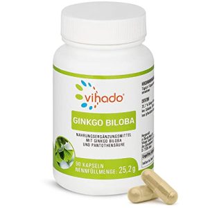 Gingko Vihado Ginkgo Biloba capsules, high dosage