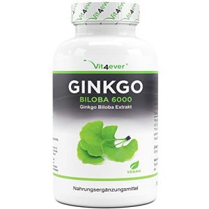 Gingko Vit4ever Ginkgo Biloba 6000 mg, 365 Tabletten