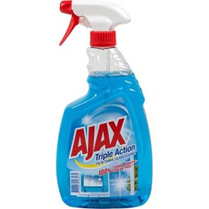 Glassrens AJAX Triple Action rengjøringsmiddel Vitre Spray