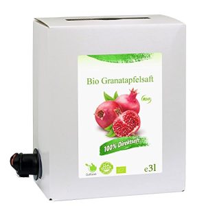 Granatäpplejuice GutFood, 3 liter ekologisk granatäpplejuice