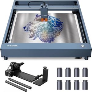 Engraving machine xTool D1 Pro Laser with RA2 Pro Rotary, 60W