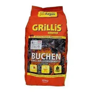 Grillkohle profagus 10 kg holzkohlebriketts briketts grillis