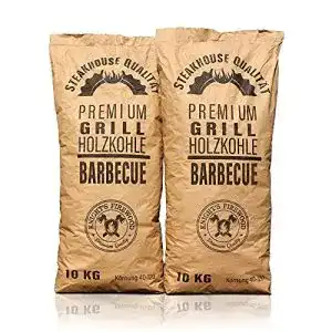 Grillkohle qeeroyo knights firewood 20 kg 2x10kg holzkohle