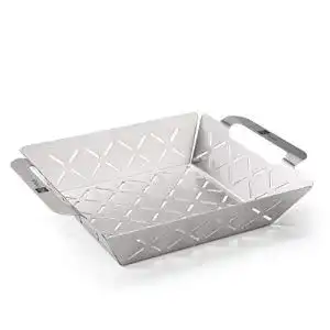 Grillkorb heynna edelstahl gemuese grillschale 22cm breit