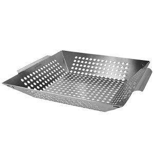 Grill basket Navaris grill pan grill bowl stainless steel bowl, vegetables