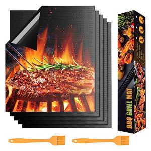 Grill mat VDISRR BBQ, for gas grill 5 pcs 40x33cm with 2 baking brushes