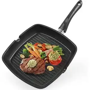 Grillpfanne gotoll 28x28 cm steakpfanne induktion