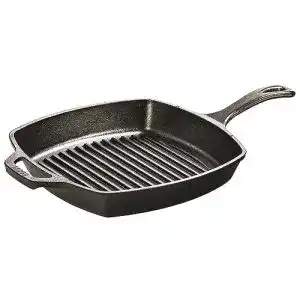 Grillpfanne lodge gusseisen in l8sgp3 inoxidable schwarz
