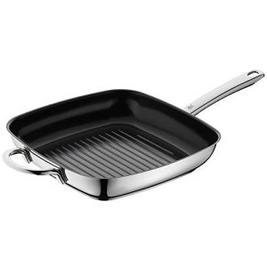 Grill pan WMF Durado induction grooved 28×28 cm, Cromargan