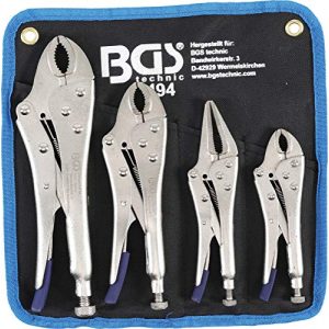 Grip pliers BGS 494, n set, 4 pieces, 140 / 185 / 220 mm