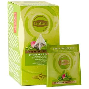 Thé vert Lipton, sachets pyramide Sencha, 1 x 25 sachets de thé