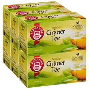 Green tea teapot, 20 bags, pack of 6 (6 x 35 g pack)