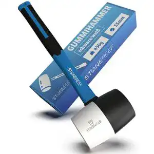 Gummihammer stone reef 450g schwarz weiss fuer bodenleger