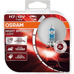Lâmpada H7 Osram Night Breaker Laser H7 de próxima geração, +150%