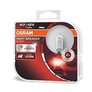 Lampadina H7 Osram Night Breaker Silver H7, +100% di luminosità in più
