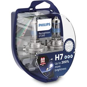 Bombilla H7 Philips iluminación automotriz halógena RacingVision