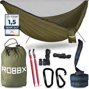 ROBBX ® Udendørs hængekøje med myggenet til 2 personer