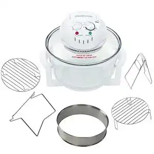 Halogenofen vidaxl heissluftofen mit verlaengerungsring 1400w