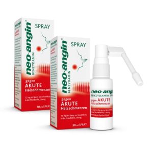 Spray para garganta Neo-Angin Benzydamine Spray, dor de garganta aguda