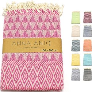 Hamam håndkle ANNA ANIQ stort 100×200 cm badehåndkle XXL