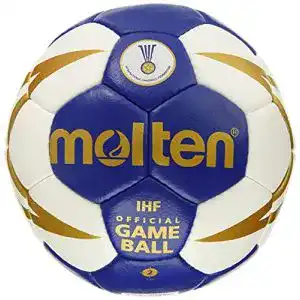 Handball molten mehrfarbig blau weiss gold 3