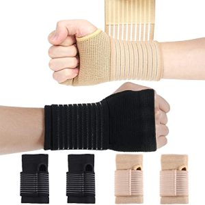 Bandage de poignet XOPOZON 4 pièces bandage élastique pour les mains