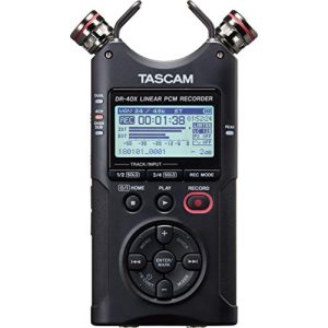 Handy Recorder Tascam DR-40X portable, four-track audio recorder