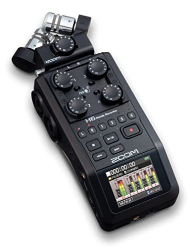 Handy Recorder Zoom H6-BLK, tragbarer 6-Spur-Recorder