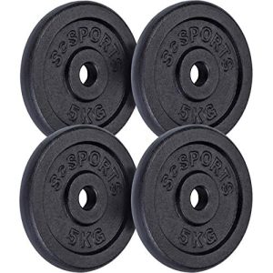 Discos de pesas ScSPORTS ® individuales/juego, Ø 30/31 mm, hierro fundido