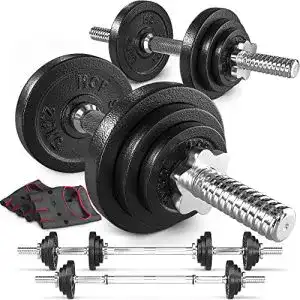 Hantelset hs hop sport hop sport 2in1 kurz langhantel set