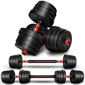 Hantelset resport 2 in 1 hanteln set 30 kg verstellbar