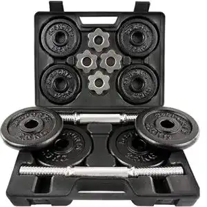 Hantelset scsports kurzhanteln 2er set 20 kg mit koffer